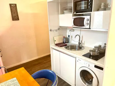 Küche/Küchenzeile in der Unterkunft Munich Aparthotel