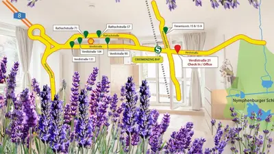 Grundriss der Unterkunft guenstigschlafen24 – die günstige Alternative zum Hotel