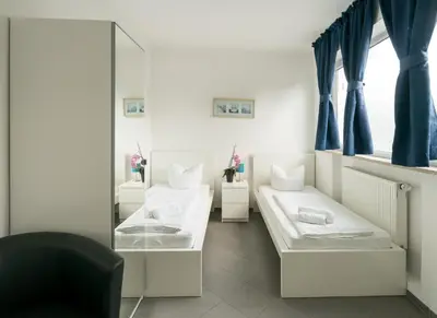 Ein Bett oder Betten in einem Zimmer der Unterkunft guenstigschlafen24 – die günstige Alternative zum Hotel