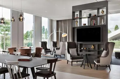 Ein Sitzbereich in der Unterkunft Stellaris Apartment Hotel