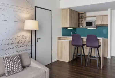 Küche/Küchenzeile in der Unterkunft Stellaris Apartment Hotel