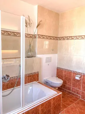 Ein Badezimmer in der Unterkunft BoardingHouse Neuburg