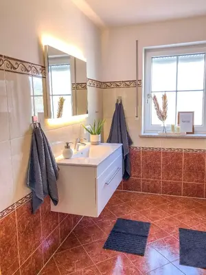 Ein Badezimmer in der Unterkunft BoardingHouse Neuburg