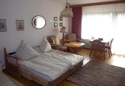 Ein Bett oder Betten in einem Zimmer der Unterkunft Farchant-Zugspitze