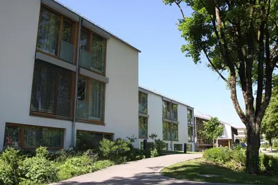 Das Gebäude in dem sich das Hotel befindet