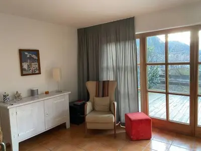 Ein Sitzbereich in der Unterkunft Ferienhaus Wilder Kaiser