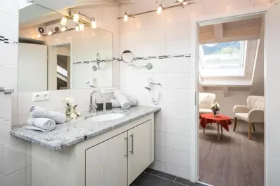 Ein Badezimmer in der Unterkunft Ferienhaus Villa Alpenpanorama