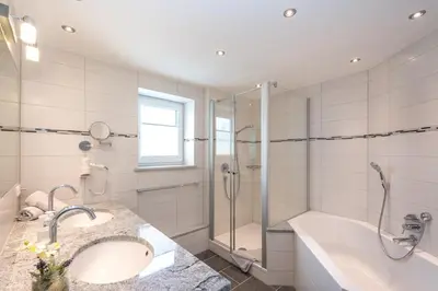 Ein Badezimmer in der Unterkunft Ferienhaus Villa Alpenpanorama