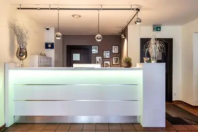 Lobby/Rezeption in der Unterkunft Hotel Wandinger Hof