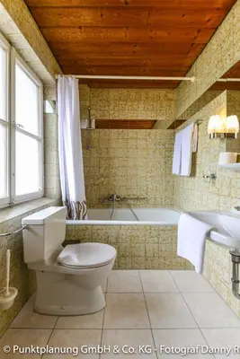 Ein Badezimmer in der Unterkunft Schmied von Kochel