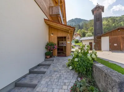 Ein allgemeiner Bergblick oder ein Berglick von der Ferienwohnung aus