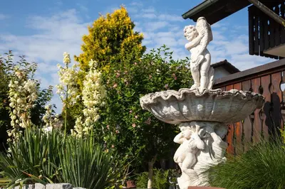 Ein Garten an der Unterkunft Romantik Villa