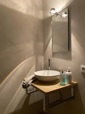 Ein Badezimmer in der Unterkunft Benefizium Denklingen - Anno 1713