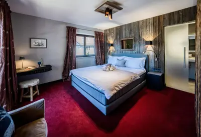 Ein Bett oder Betten in einem Zimmer der Unterkunft Romantische 5-Sterne- Ferienwohnungen