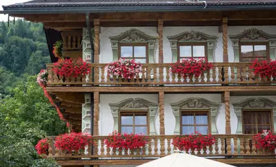 Ein Balkon oder eine Terrasse in der Unterkunft Hotel Keindl