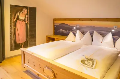 Ein Bett oder Betten in einem Zimmer der Unterkunft Ferienwohnung Ferienglück
