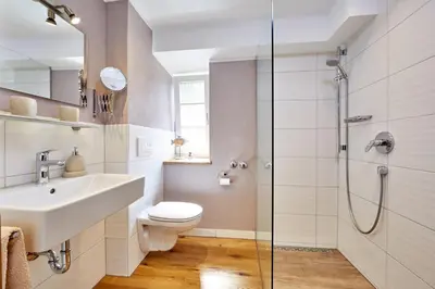 Ein Badezimmer in der Unterkunft Ferienwohnung Graseck