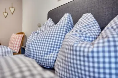 Ein Sitzbereich in der Unterkunft Ferienwohnung Graseck