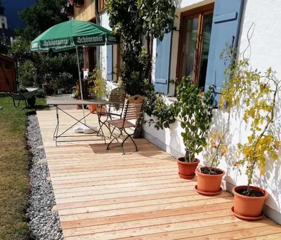 Ein Garten an der Unterkunft Lieblingsort