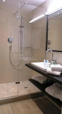 Ein Badezimmer in der Unterkunft Hotel Bachmair Alpina