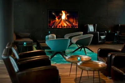 Ein Sitzbereich in der Unterkunft Motel One München-Campus