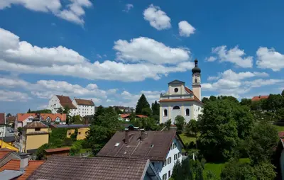 Das Gebäude in dem sich das Hotel befindet