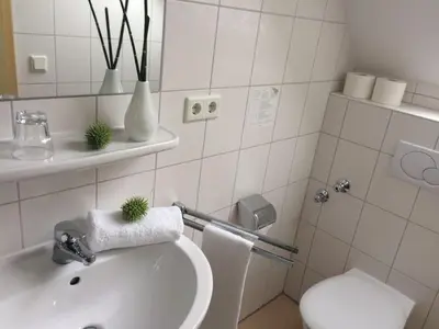 Ein Badezimmer in der Unterkunft Landgasthof & Landhotel Wild
