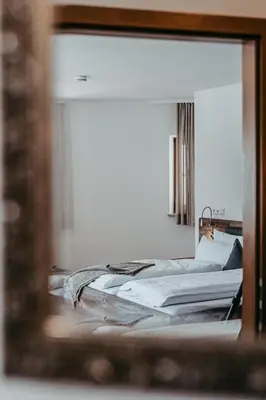 Ein Bett oder Betten in einem Zimmer der Unterkunft Hotel Garni Kern