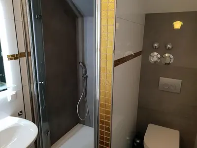 Ein Badezimmer in der Unterkunft Chalet Bad Tölz