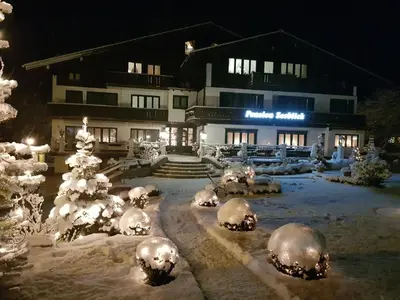Das Gebäude in dem sich die Pension befindet