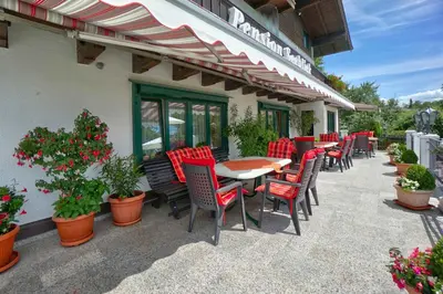 Ein Balkon oder eine Terrasse in der Unterkunft Pension Seeblick