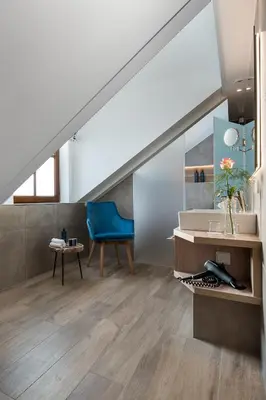 Ein Sitzbereich in der Unterkunft Hotel Obermaier