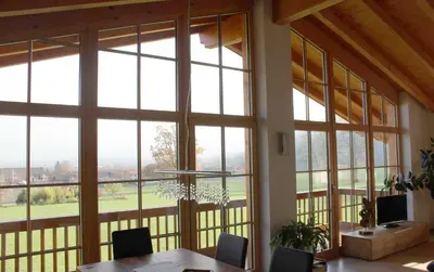 Ein Balkon oder eine Terrasse in der Unterkunft Ferienwohnung Panoramablick