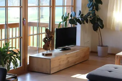 TV/Unterhaltungsangebot in der Unterkunft Ferienwohnung Panoramablick