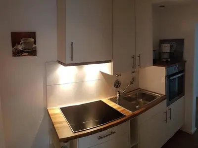 Küche/Küchenzeile in der Unterkunft Landhaus Hochgern