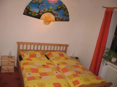Ein Bett oder Betten in einem Zimmer der Unterkunft Eberhardt