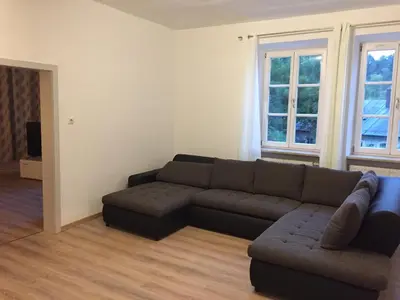 Ein Sitzbereich in der Unterkunft Jujhar's Gästehaus