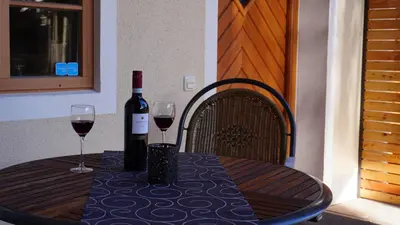 Getränke in der Unterkunft Ferienwohnung Am Feldbach