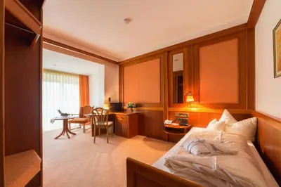 Ein Sitzbereich in der Unterkunft Hotel Bayernwinkel - Yoga & Ayurveda