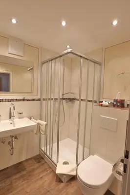 Ein Badezimmer in der Unterkunft Hotel Bockmaier