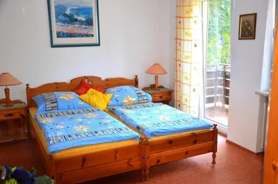 Ein Bett oder Betten in einem Zimmer der Unterkunft Landgasthof zur Quelle