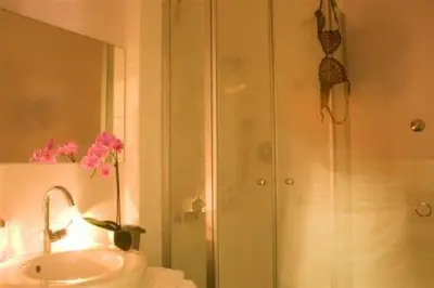 Ein Badezimmer in der Unterkunft Gersthofer Auszeit