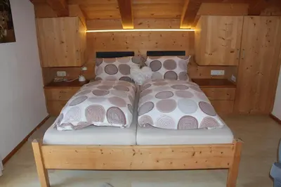 Ein Bett oder Betten in einem Zimmer der Unterkunft Ferienwohnung Uschi Willibald