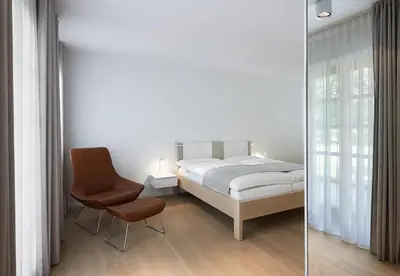 Ein Bett oder Betten in einem Zimmer der Unterkunft Margarethenhof am Tegernsee