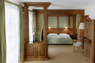 Ein Bett oder Betten in einem Zimmer der Unterkunft Margarethenhof am Tegernsee