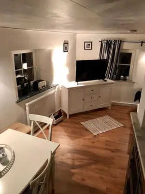 Ein Sitzbereich in der Unterkunft Ilmhaus 2