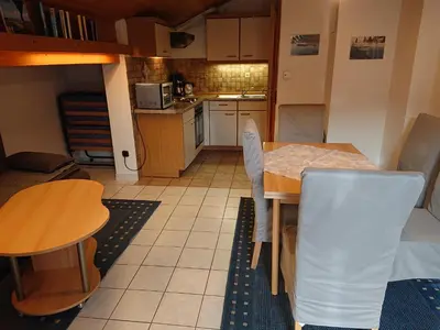 Küche/Küchenzeile in der Unterkunft Haus-Brecherspitzblick