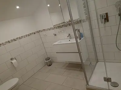 Ein Badezimmer in der Unterkunft Haus-Brecherspitzblick