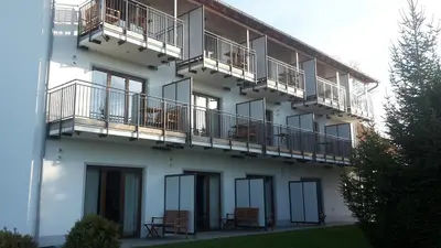 Ein Balkon oder eine Terrasse in der Unterkunft Gasthof Sempt