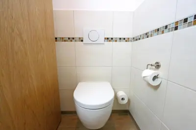 Ein Badezimmer in der Unterkunft Gasthof Sempt